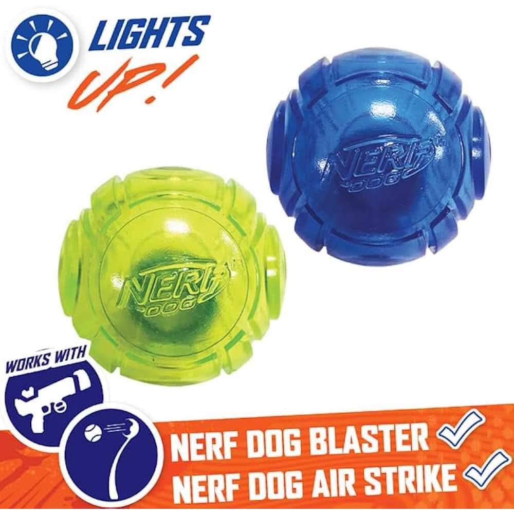 Blue Green LED Ball Dog Toys V7327