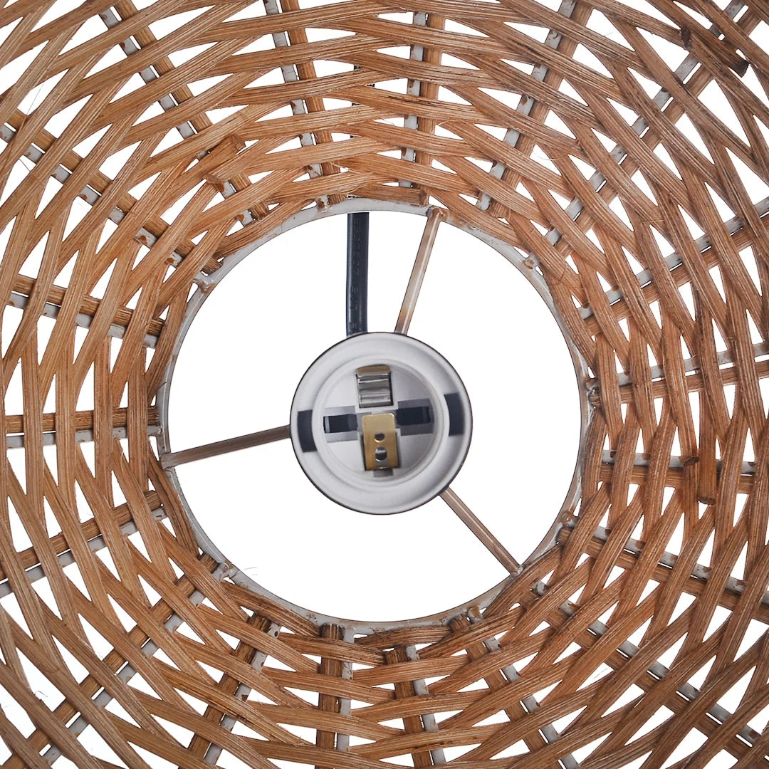 Boho Round Bamboo Pendant Light R412