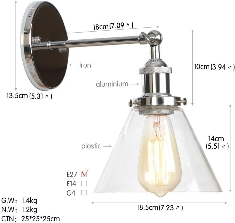 Silver Wall Lamp T571