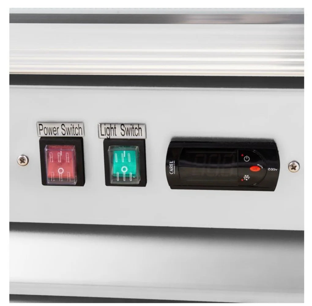 Heavy Duty 45 cu. ft. Commercial Refrigerator Merchandiser 2 Glass Door Stainless Steel G979202