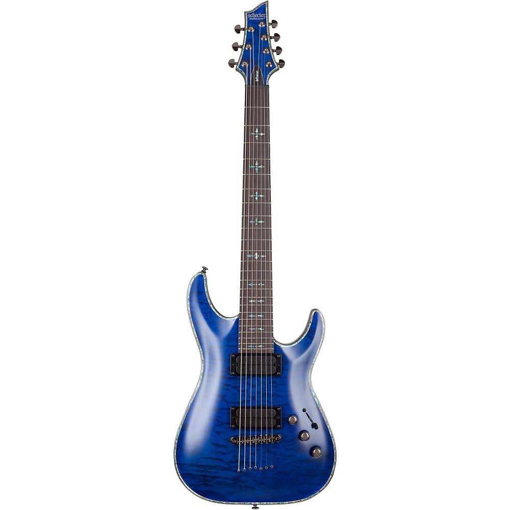 Satin Transparent Midnight Blue Solid Body Electric Guitar E18590