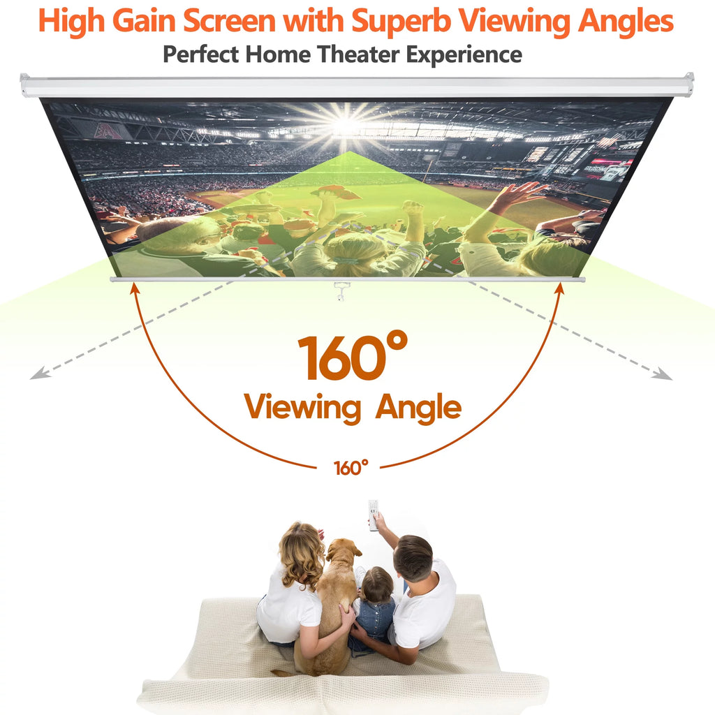 100 inch 16:10 HD 4K Projector Screen D865844
