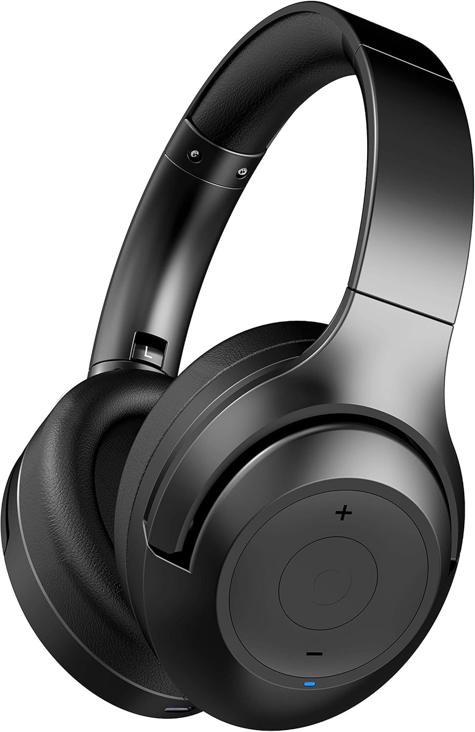 Dark Grey Hybrid Active Noise Cancelling Over-Ear Headphones with Microphone Q295