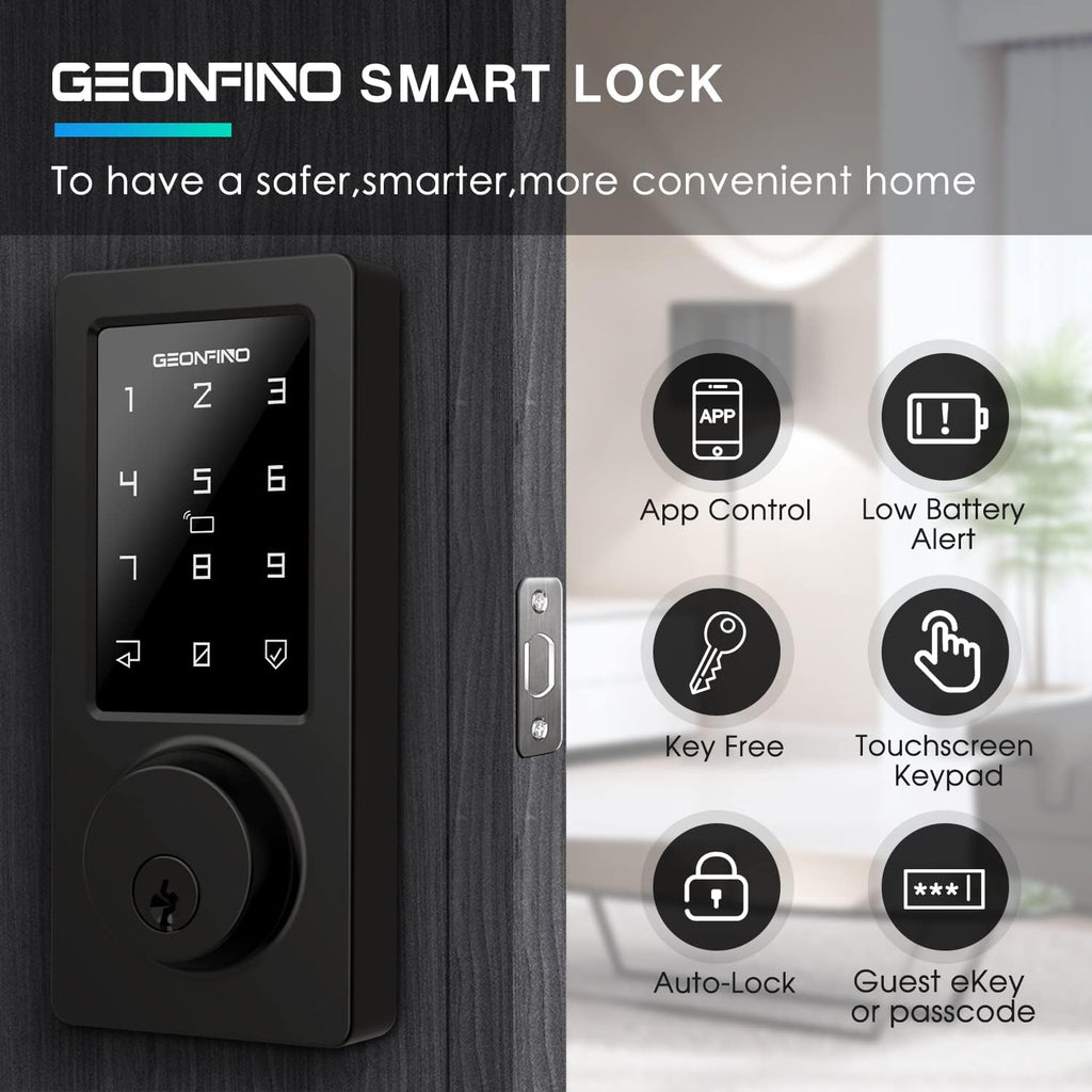 Smart Deadbolt Lock with Bluetooth App and Keypad I58150