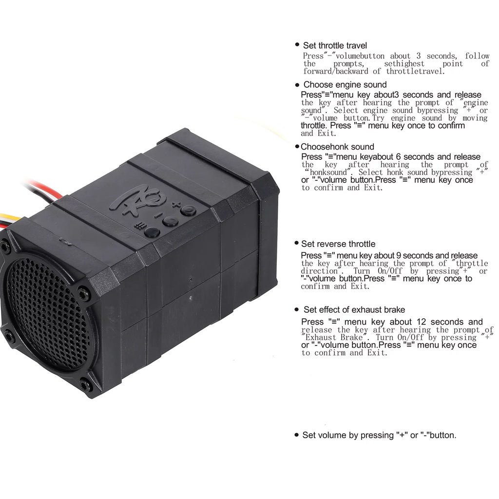Engine Sound Simulator Dual Channel 5 Styles Sound Mode F508
