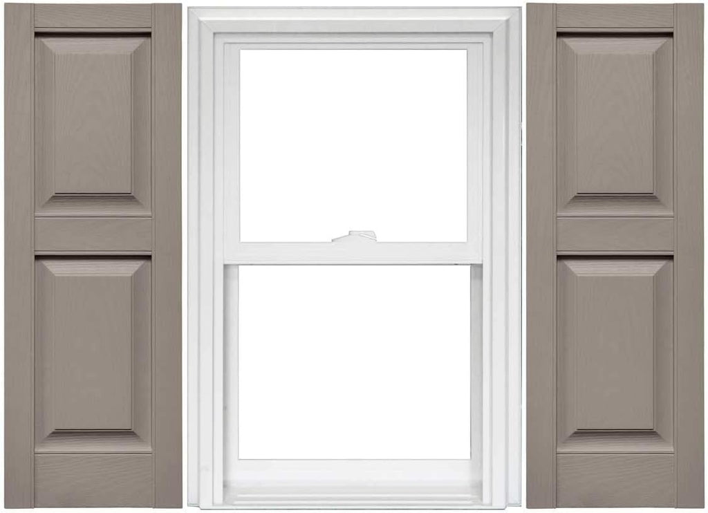 Raised Panel Vinyl Shutters 1 Pair 14.75 x 59 Classic Blue L203091