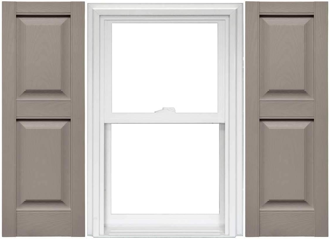 Raised Panel Vinyl Shutters 1 Pair 14.75 x 59 Classic Blue L203091