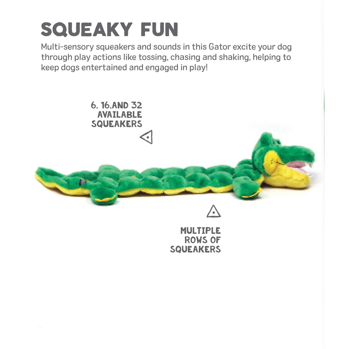 Gator Ginormous Dog Toy O801