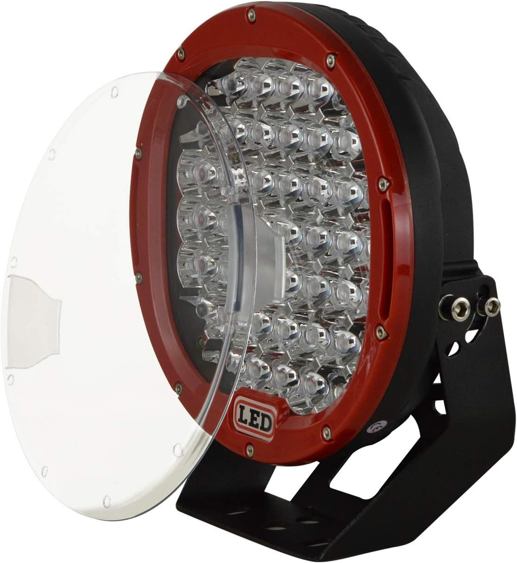 2PCS 96W Round Red LED Spot Driving Work Light 9 Inch B949