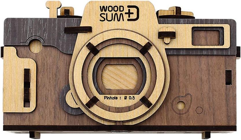 Pinhole Camera Retro Wooden 3D Puzzle DIY Kits Pack of 2 V15507