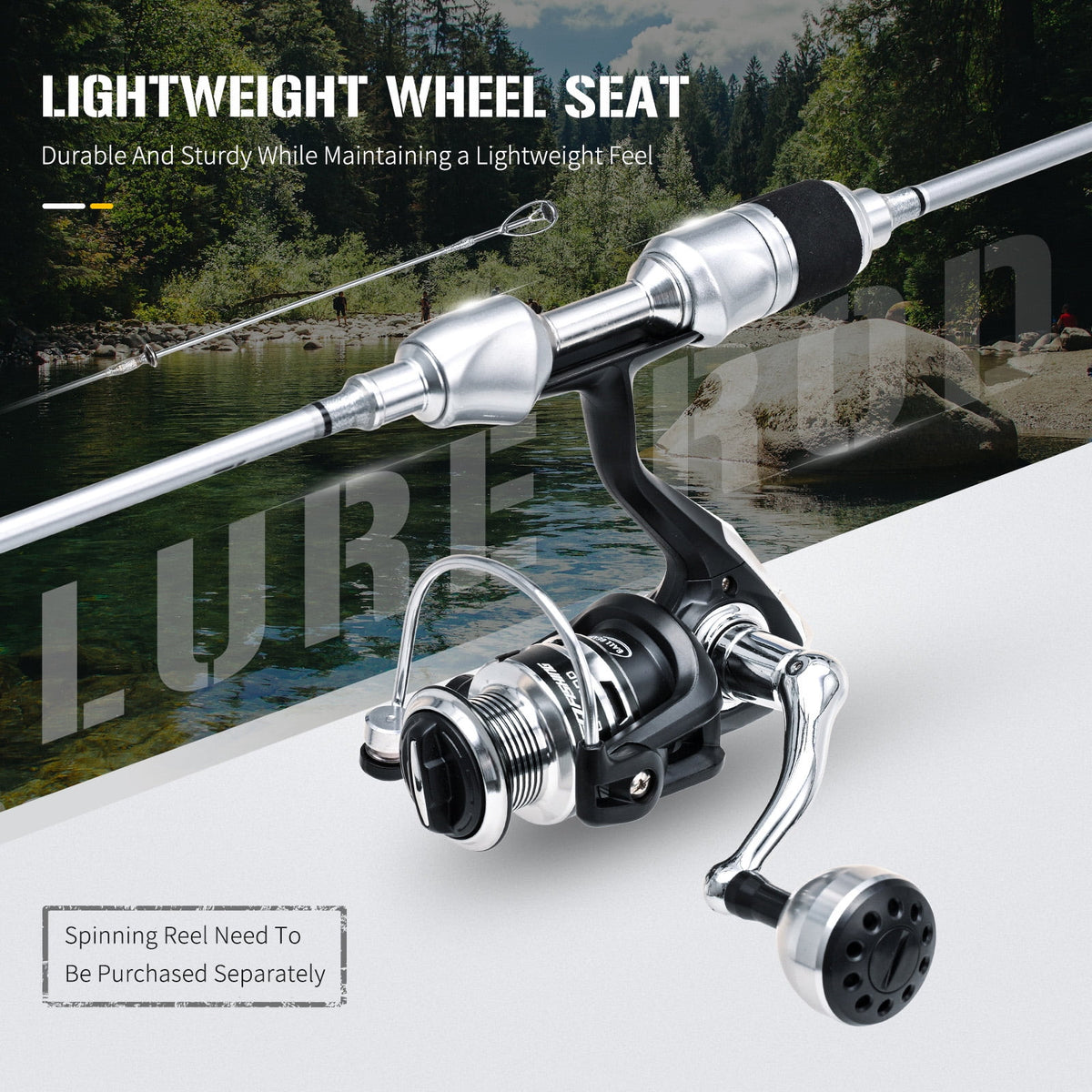 Ultra-lightweight Carbon Fiber Fishing Rod with EVA Handle and Ceramic Guides E5098