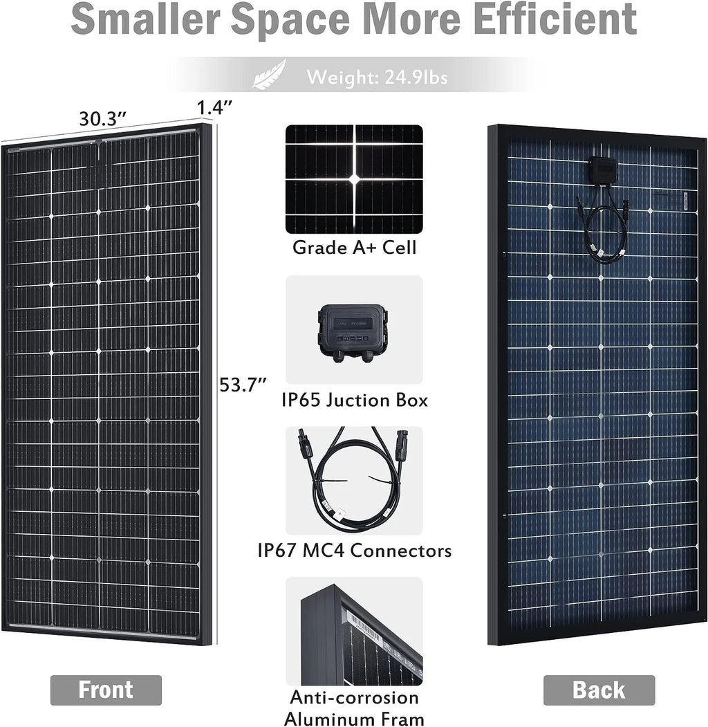 200W 12V Mono Solar Panels 2PCS W38647