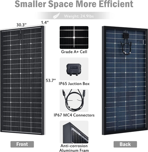 200W 12V Mono Solar Panels 2PCS W38647