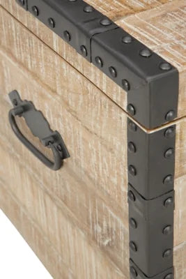 Whitewash Storage Trunk Z461