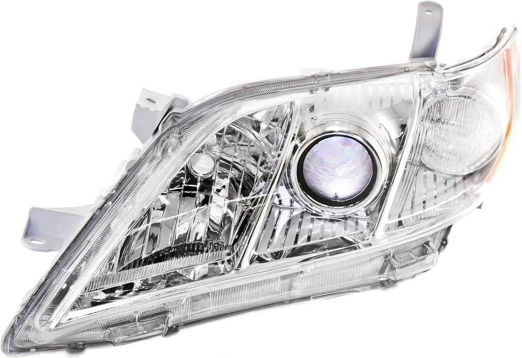Chrome Housing Amber Reflector Clear Lens Headlight D7821