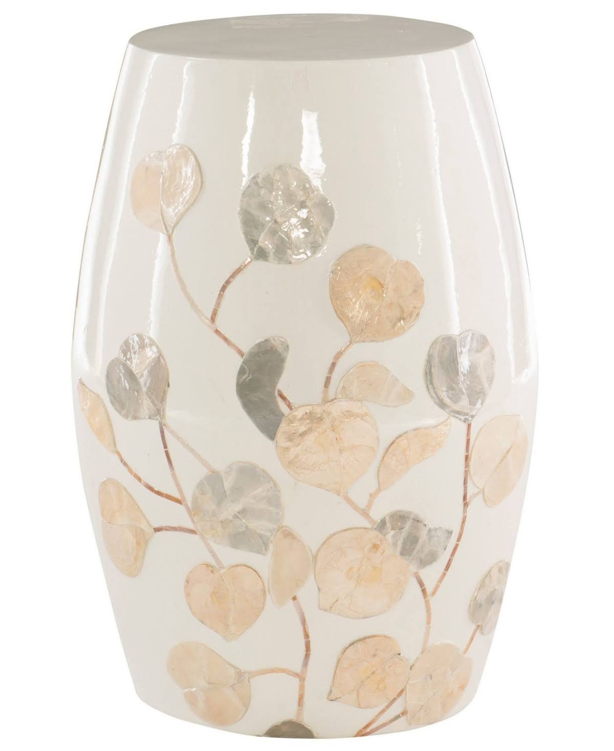 White Drum Table T8173