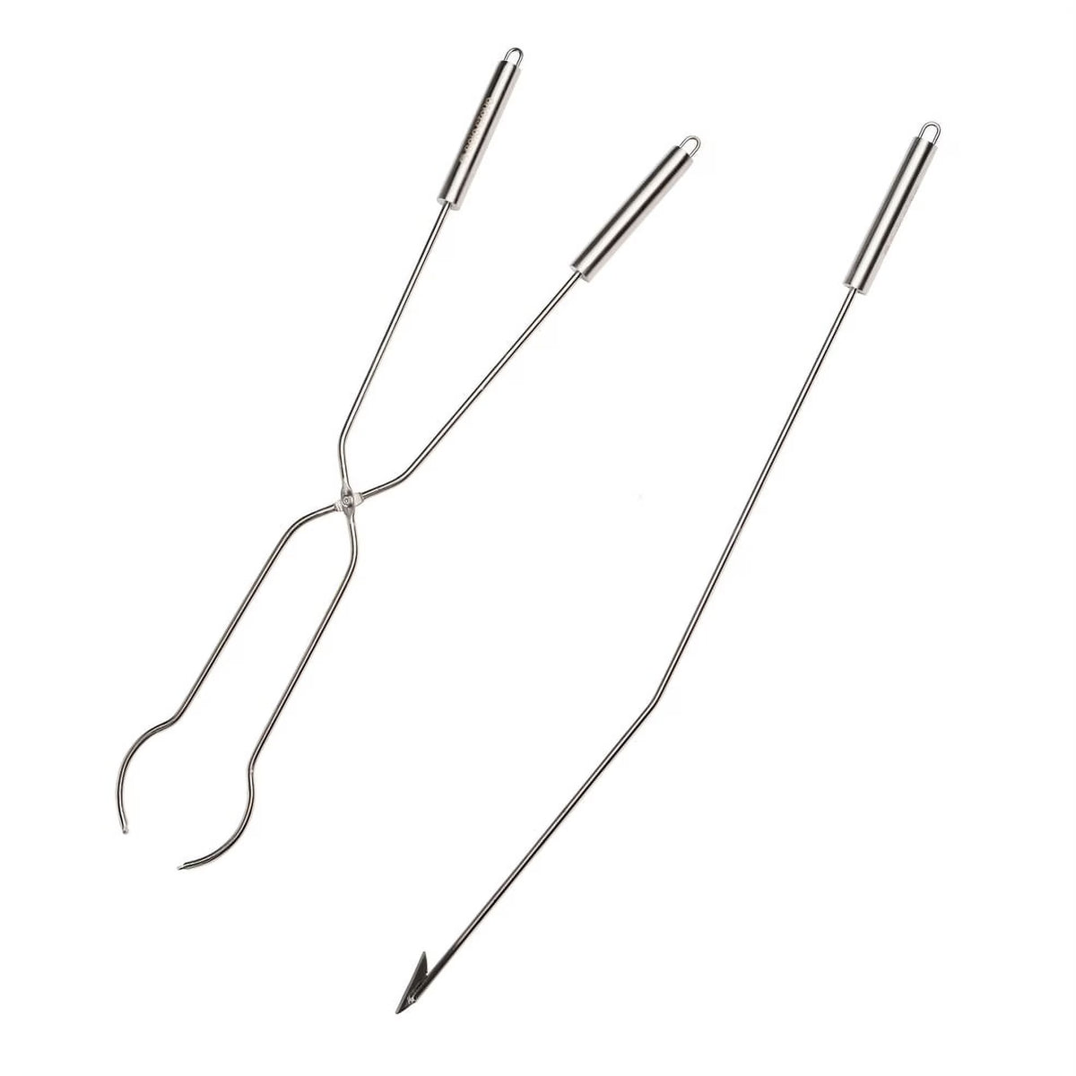 Stainless Steel Fire Pit Tools, 2 Piece Set E95426