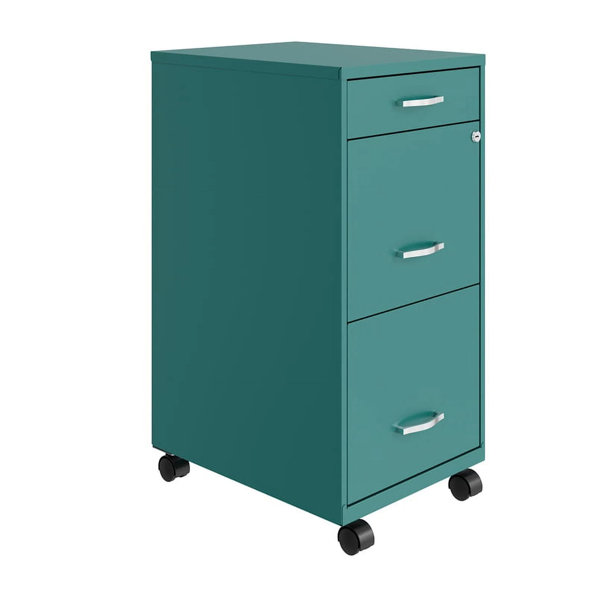 18" Deep 3 Drawer Mobile Metal File Cabinet H12768