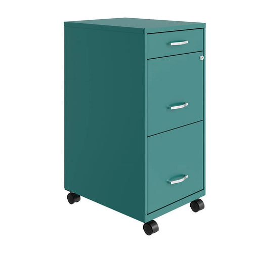 18" Deep 3 Drawer Mobile Metal File Cabinet H12768