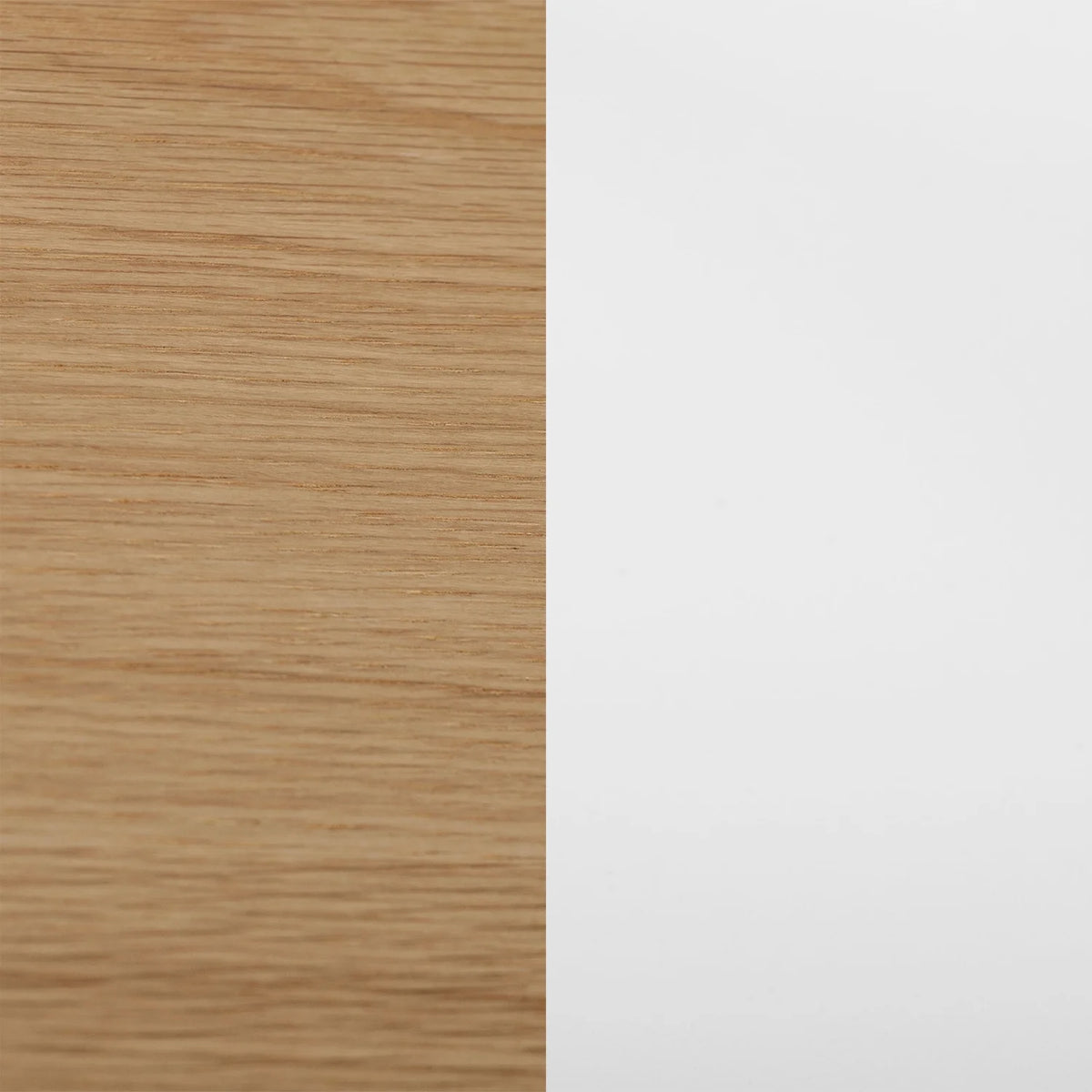 Round Coffee Table Oak and White M4745