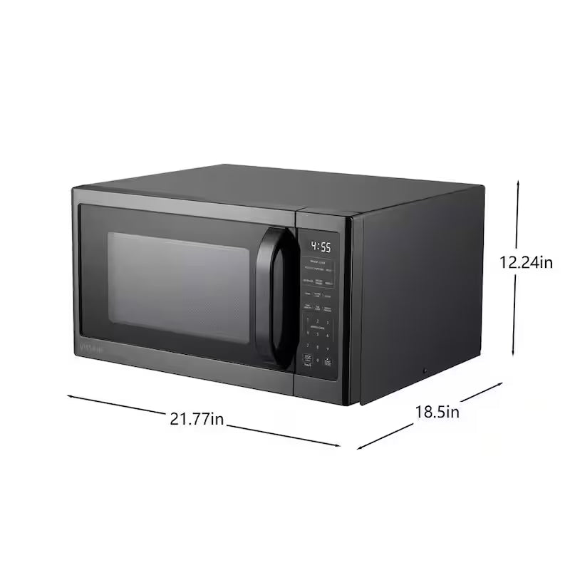 Black Stainless Steel 1,100 Watt Countertop Microwave R7074