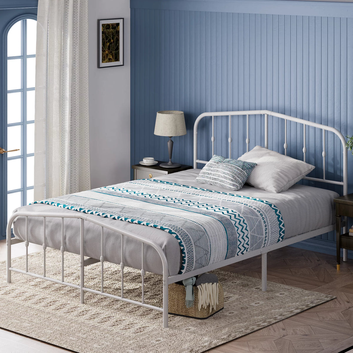 White King Metal Platform Bed Frame H980