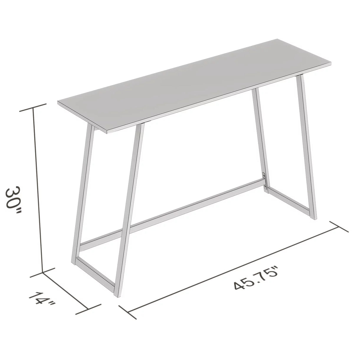 Black Metal Console Table S164