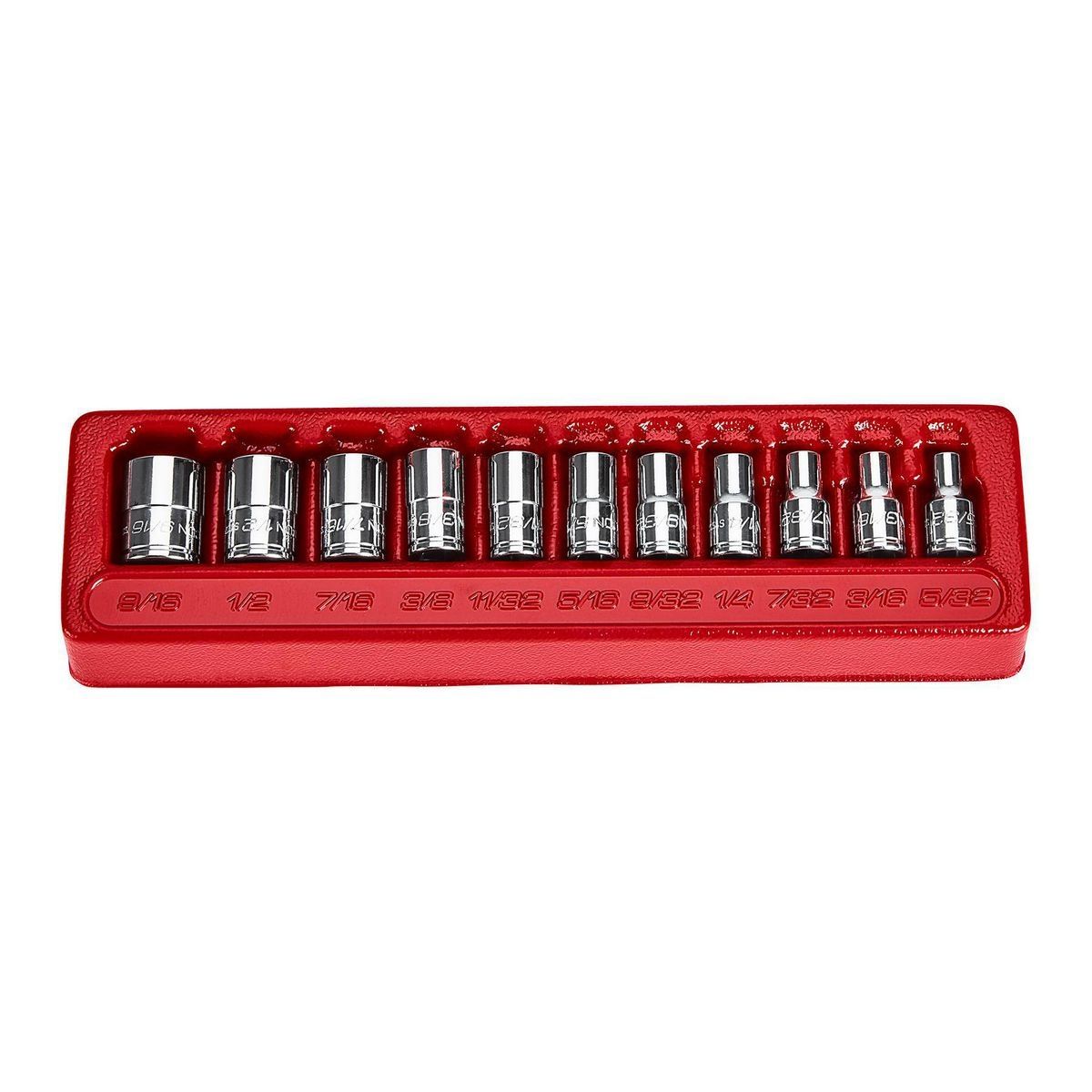 1/4 in. Drive SAE 11-Piece Socket Set H799356