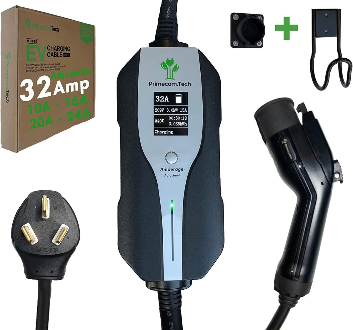 Level 2 Electric Vehicle Charger with 30Ft Cable K511859