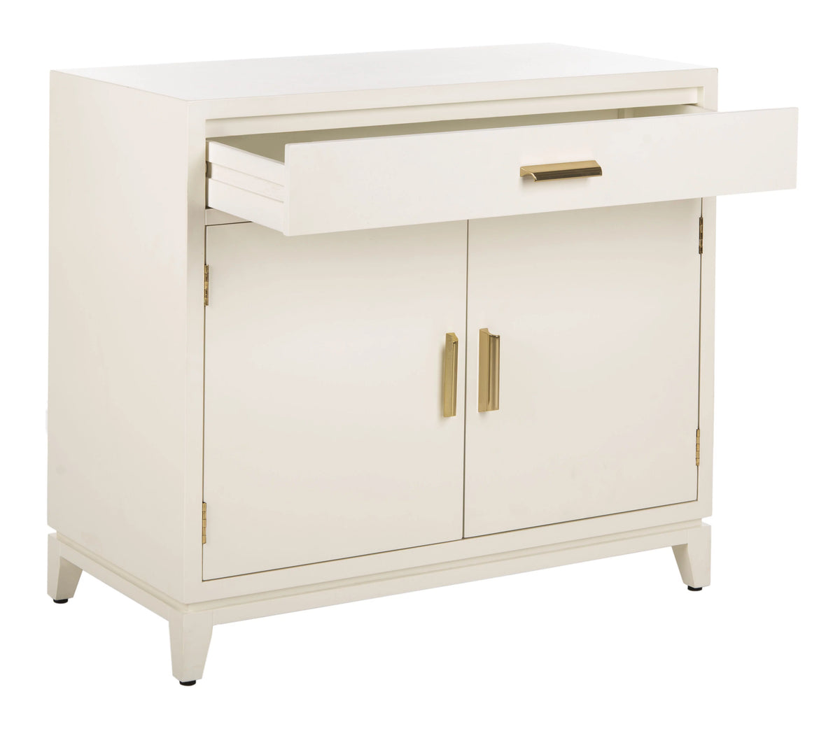 White 2 Door 1 Drawer Chest W692