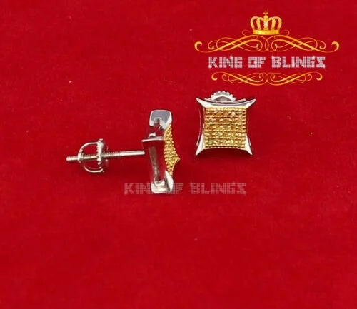 0.15ct Diamond 925 Sterling Silver Kite Stud Earrings D3378