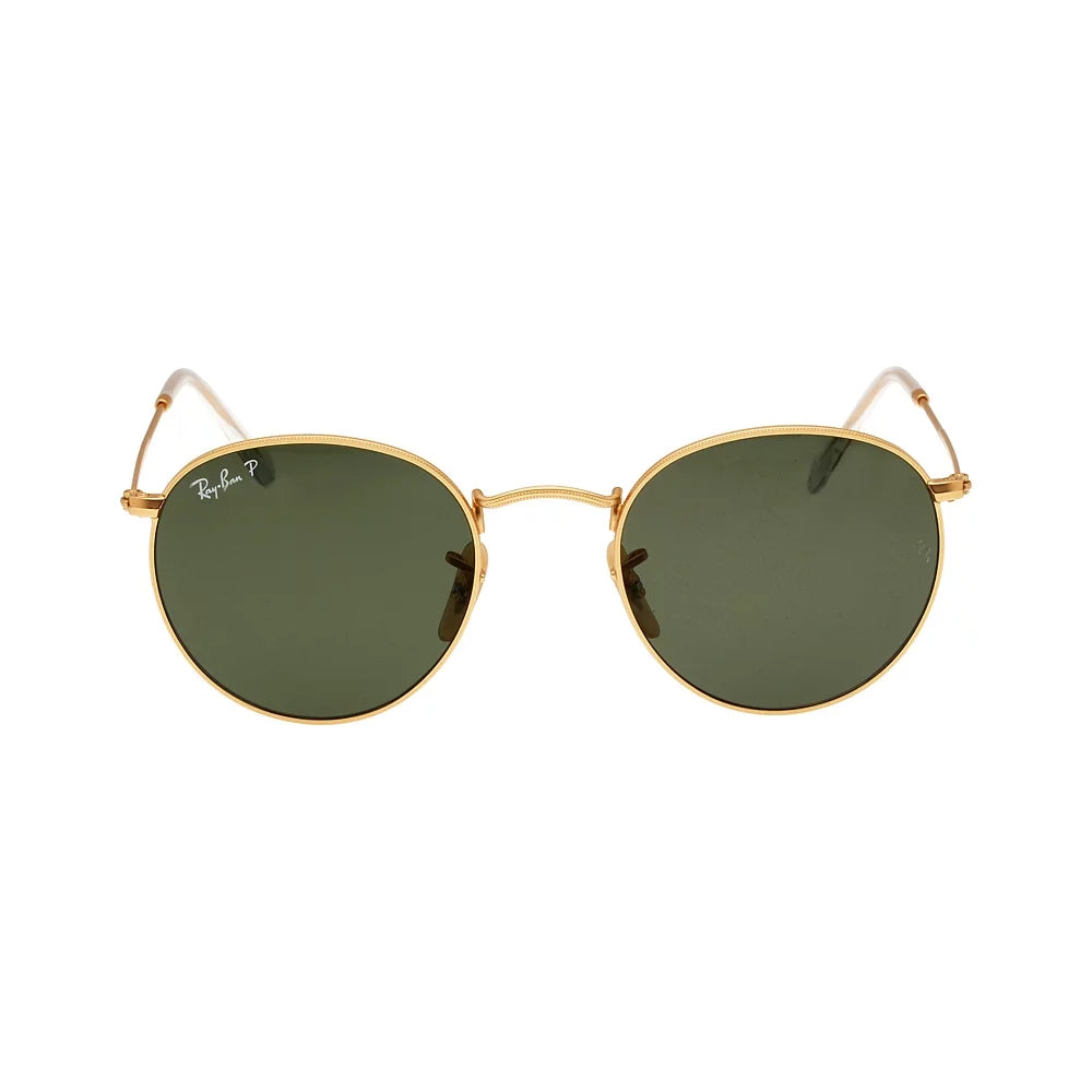 Round Metal Frame Green Classic Lens Unisex Sunglasses J5707