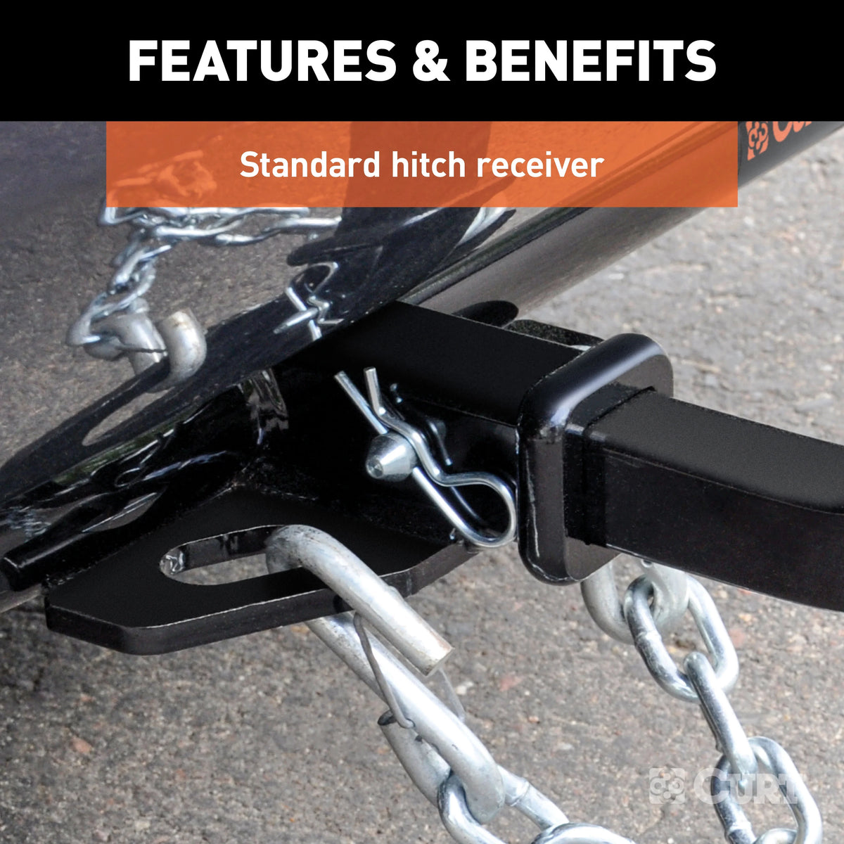 Class 1 Trailer Hitch with Installation Hardware, Pin & Clip J670