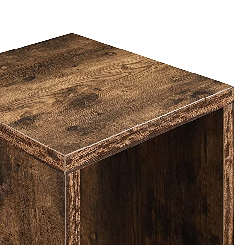 White Faux Marble End Table with Shelf Z9408
