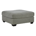 Gray & Black Fabric Oversized Accent Ottoman N31777
