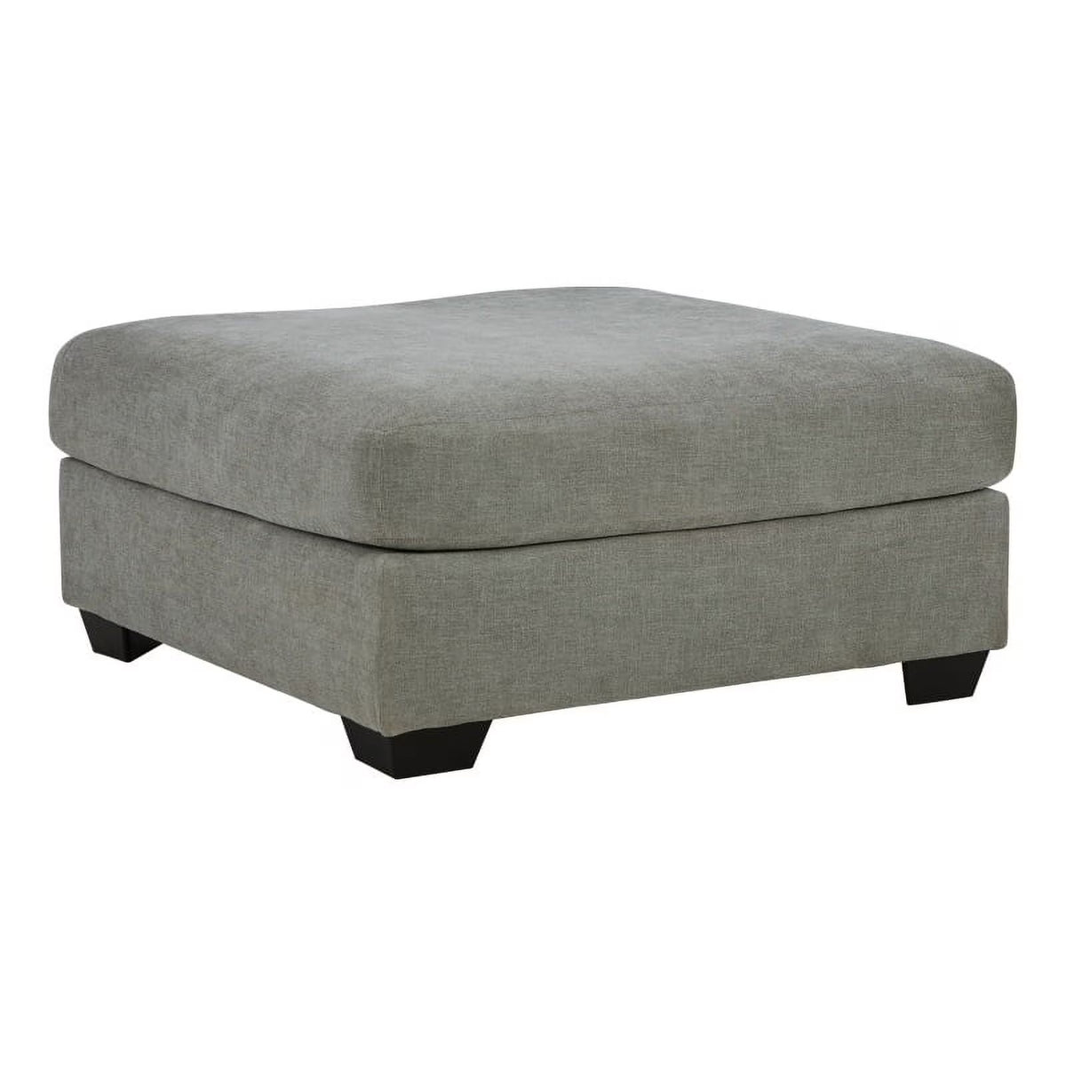 Gray & Black Fabric Oversized Accent Ottoman N31777