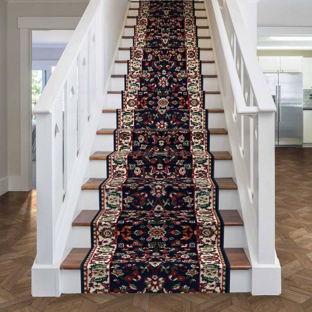 Persian Blue Stair Carpet Runner 46 foot S620898