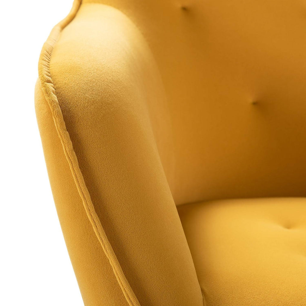 Black Swivel Task Chair with Tufted Back D230