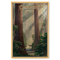 Deer in Forest Birch Wood Wall Sign 12x18 W774