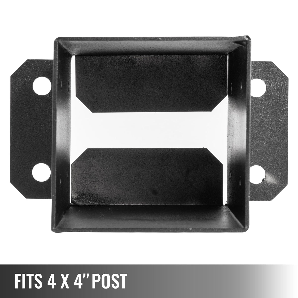 4 x 4 Post Base 10 PCS Black Powder-Coated Steel L769219