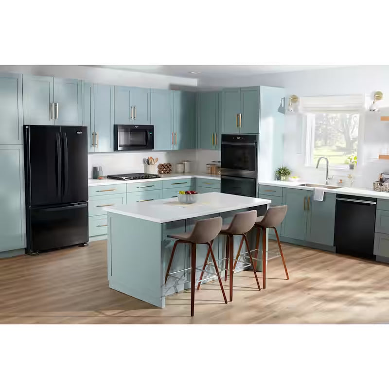 4-Burners Recessed Gas Cooktop in Black V7403