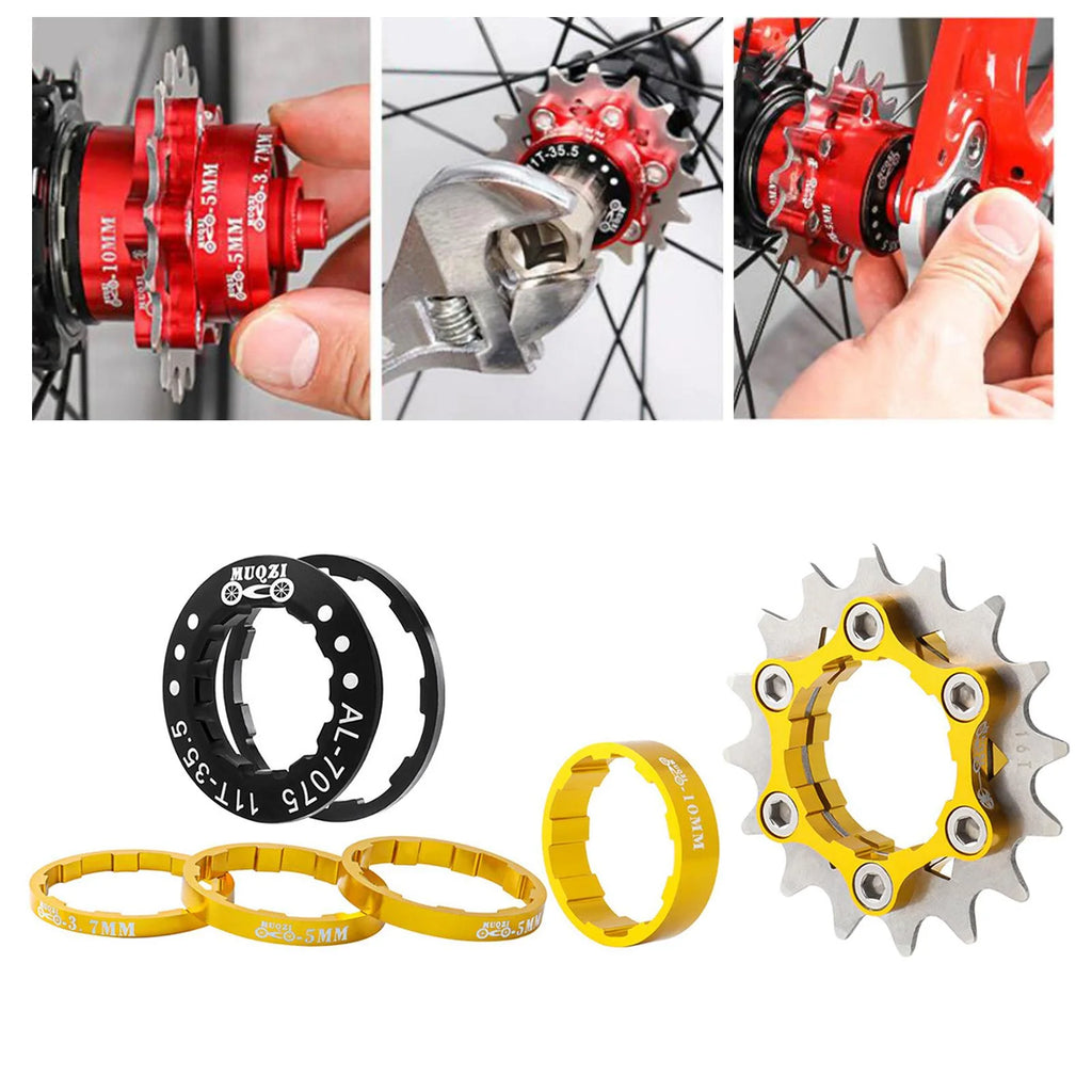 16T Single Cog Set Aluminum Alloy Freewheel Gear for Mountain Bike Hubs BMX Y56542
