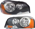Headlight Assembly Driver and Passenger Side Halogen with Bulbs L44127