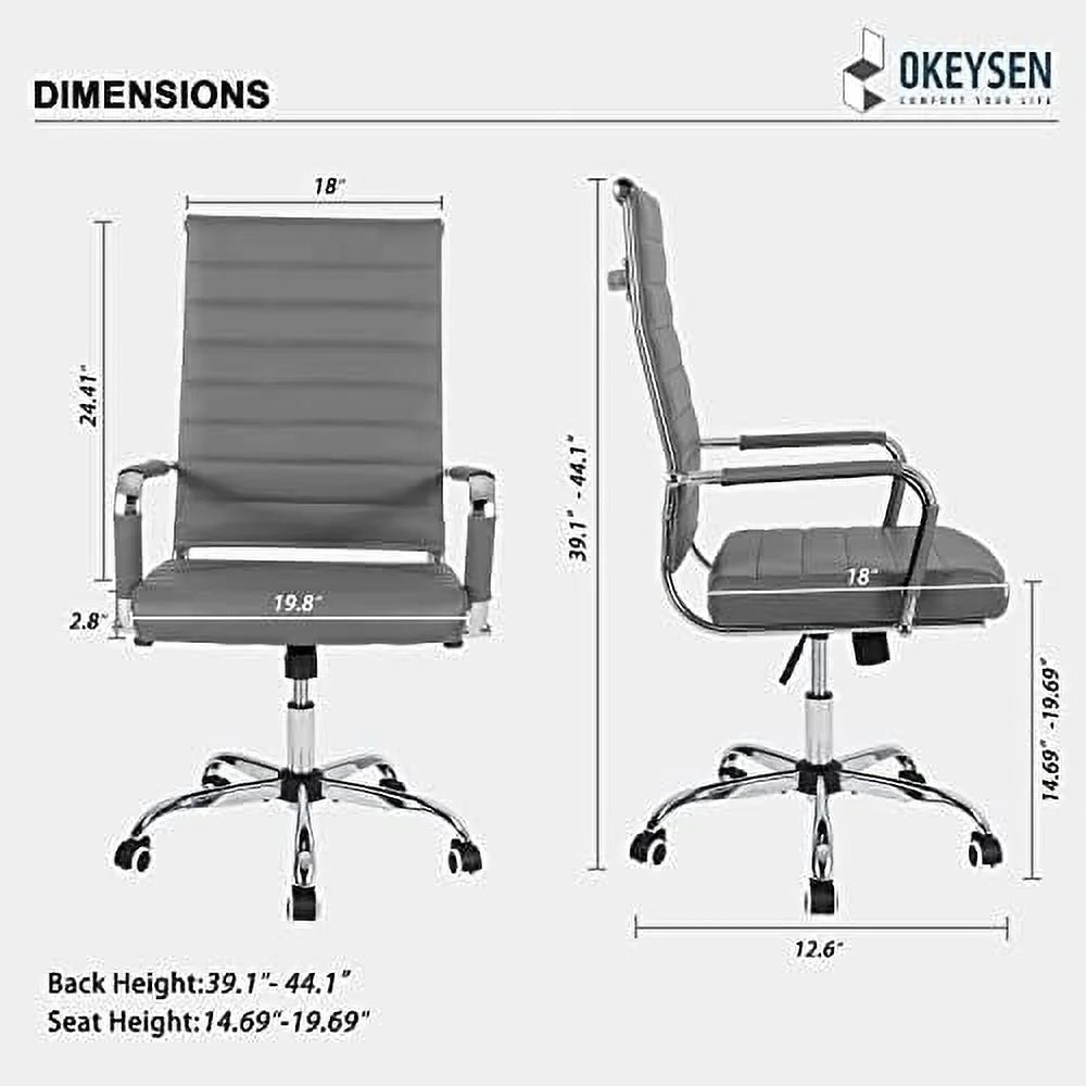 Ergonomic High Back PU Leather Office Chair H999590