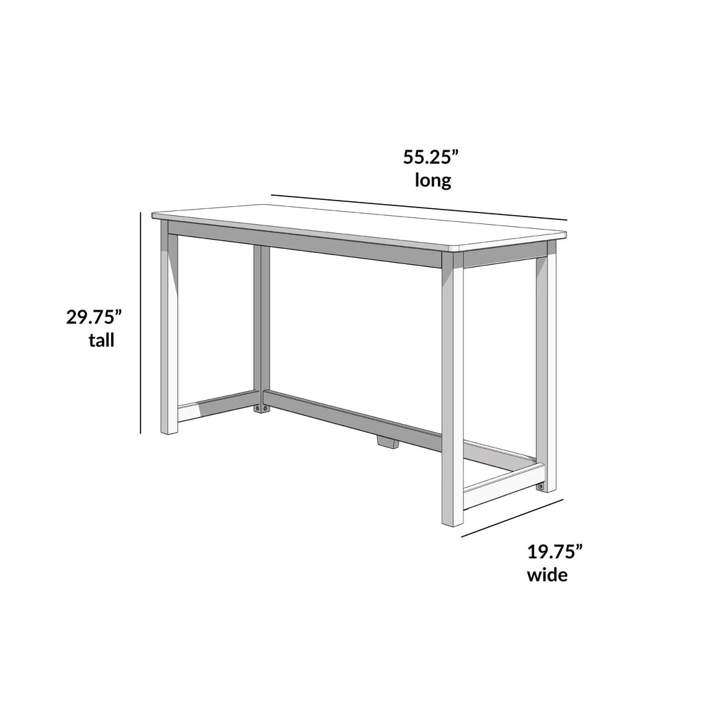 Wooden Desk 55" Natural C33254