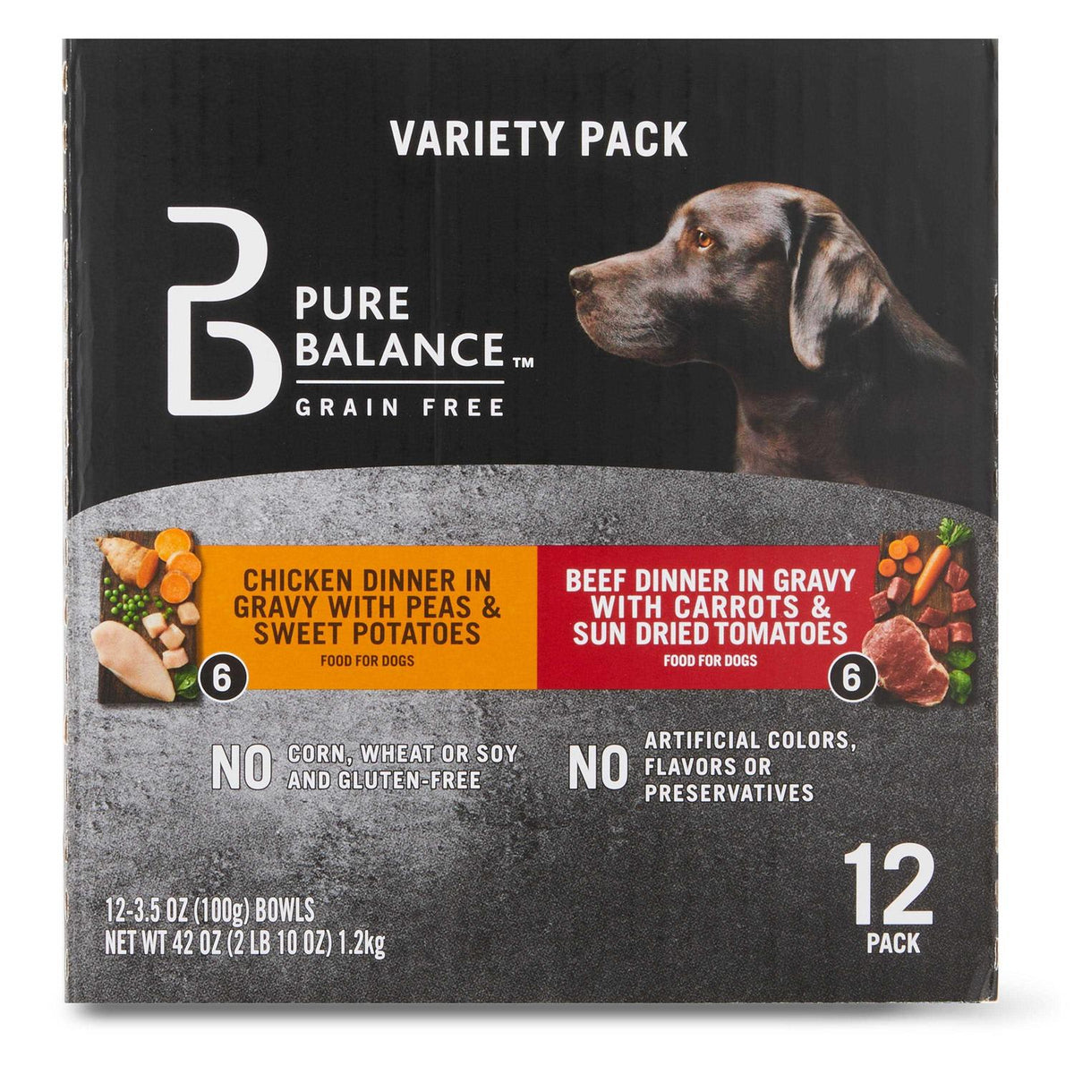 Chicken & Beef Wet Dog Food Variety Pack K84164