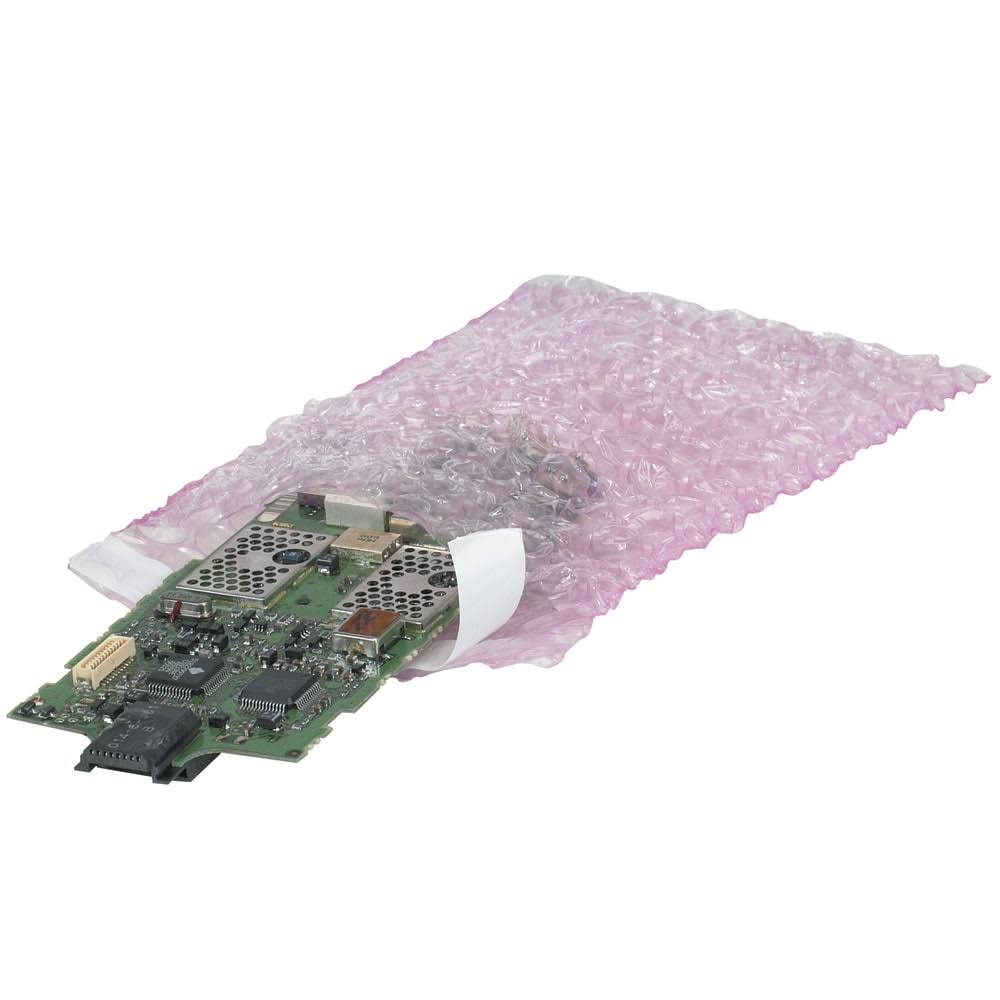 Anti-Static Bubble Pouches 4x22 x 3 1/2x22 Pink 1000/Case K343006