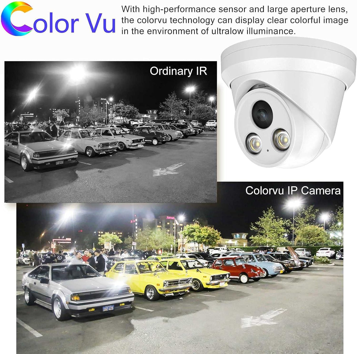 5MP Turret PoE Security IP Camera with Mic/Audio A192