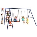 6-in-1 Heavy Duty A-Frame Outdoor Swing Set A8942