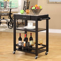 Marbled Kitchen Buffet Serving Cart A679